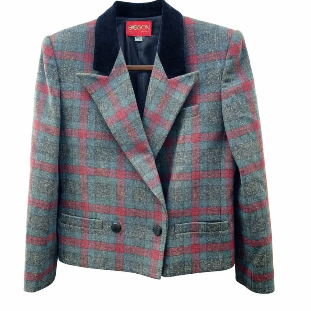 Vintage Sasson 100% Wool Tweed Blazer – Size 12/13